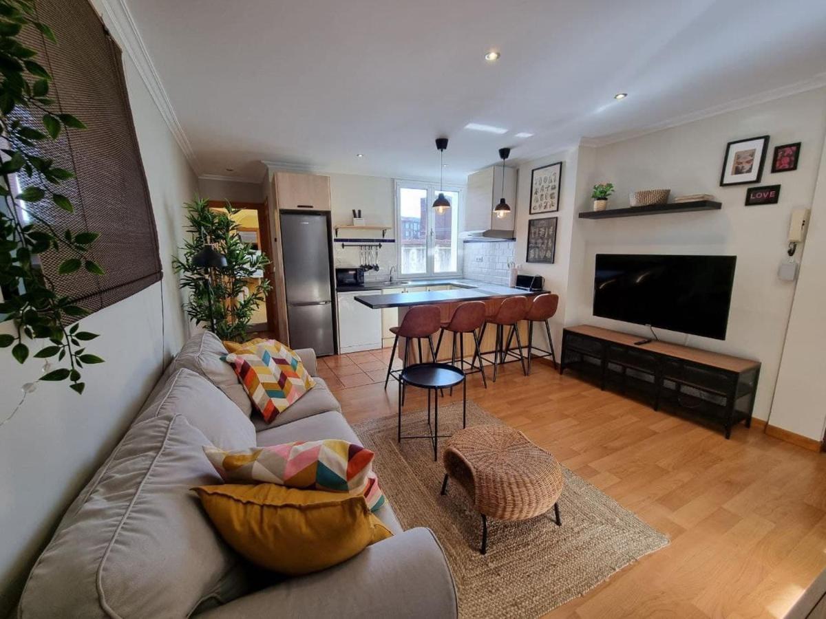 123A - A Un Paso De La Playa, Muy Luminoso Apartment Gijon Luaran gambar